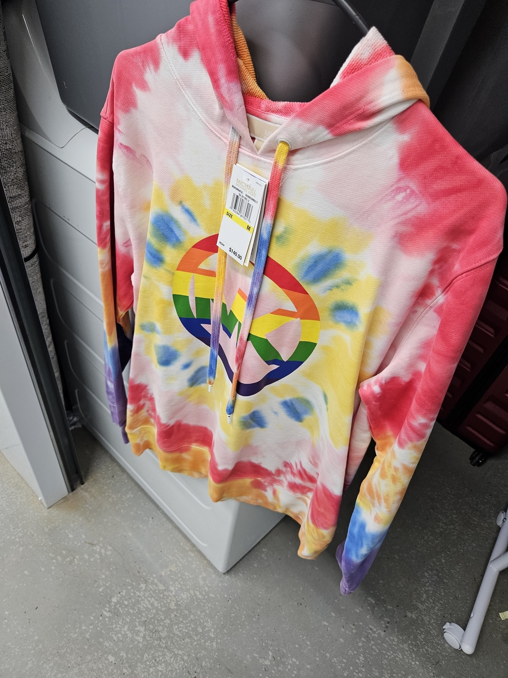 Brand New Tie Dye Peace Sign Michael Kors Hoody